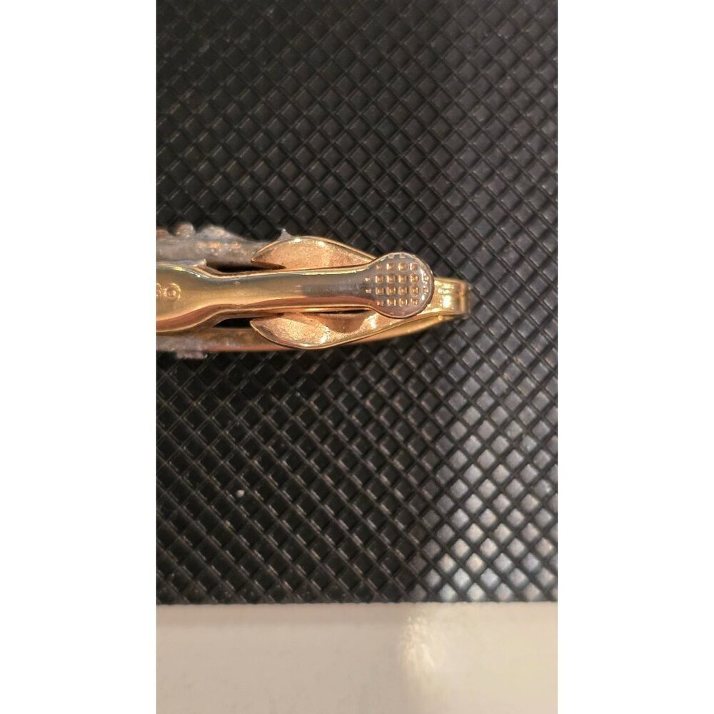 Vintage Swank Gold Tone Caduceus Tie Clip With Medical Symbol Design - Picture 7 of 8